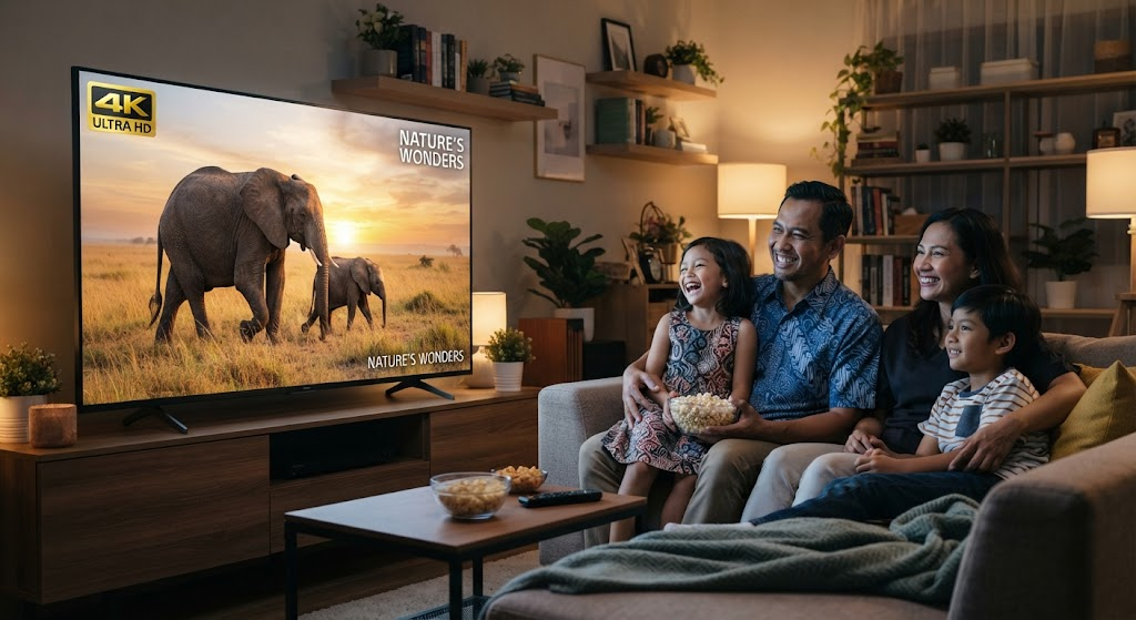 Nonton di Smart TV & Layar Lebar Lebih Hemat